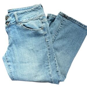 Brodie Faded Blue Women's cropped Jeans - Classic Cropped Denim, Sz 27